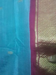vintage  grey soft   mysore Silk saree