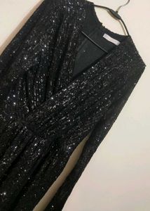 Black⚫Sparkling Sequin Party Dress 36 Bust