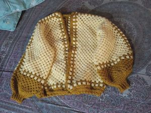 Hexagon ,New, (Crochet Granny Square Cardigan)