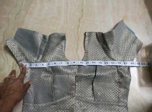 Silver Brocade Blouse