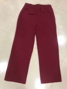 Burgundy Casual Pants
