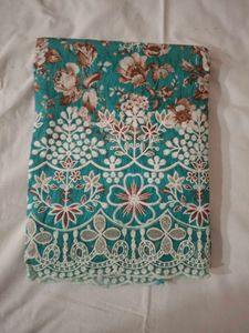 Beautiful Teal Floral Kurta Set