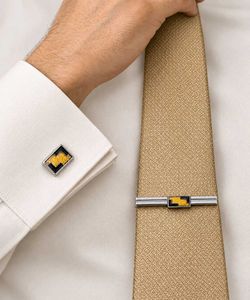 Elegant Cufflinks & Tie Clip Set (NEW & UN-USED)