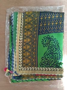 Vibrant Printed Saree with Embellished Border