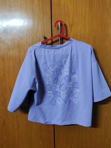 Lavender Cropped T-Shirt