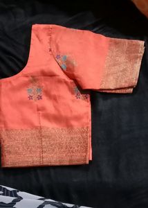 Red Colour Work Blouse