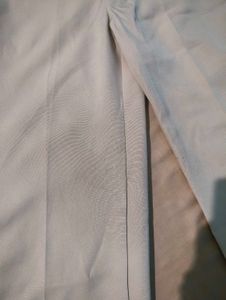 Beige Wide-Leg Trousers