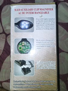 Clip Magnifier AC/DC Interchangeable