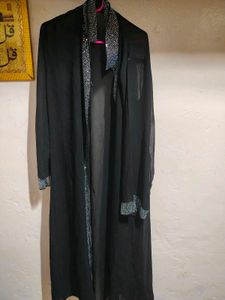Elegant Black Abaya with Embellishments