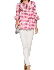 Women pink cotton top