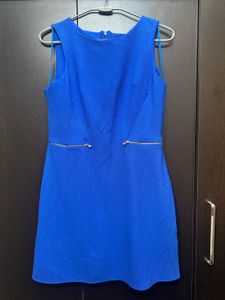 Newlook Blue Sleeveless Sheath Dress