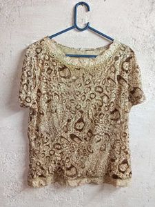 Elegant Sheer Leopard Print Top