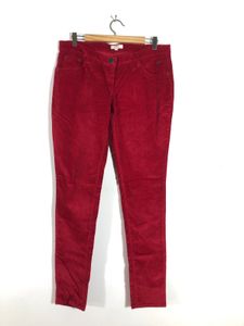Red Slim Fit Trousers (Women’s)