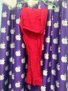 Chiffon red Kurta Set