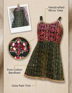 Vastralav Handcrafted Bandhani Short Kurti