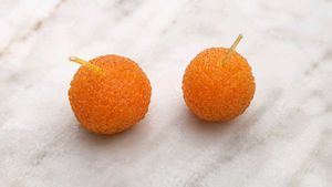 Orange "Modak  Candles "