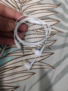 White Wired Earphones