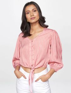 Fashionable Tie-Knot Top