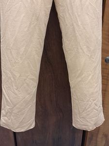 Stylish Cream Wide-Leg Trousers