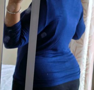 Classic Blue 3/4 Sleeve Top