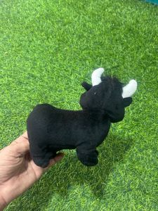 Vintage Plush Bull Toy