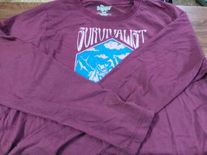 Roadster Maroon Graphic Print T-Shirt