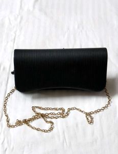 Code by Lifestyle Black Textured Clutch