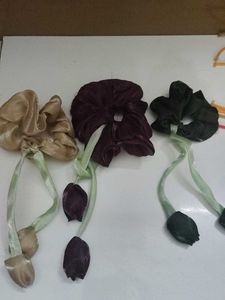 Unique Floral Scrunchies 3