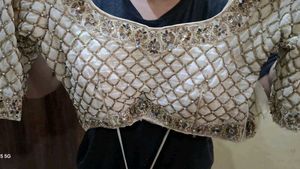 Embellished Cream Blouse