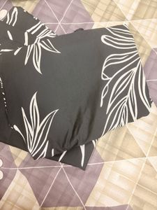 LEELI PEERI DESIGNERWomen Leaf Print Shirt & Palaz