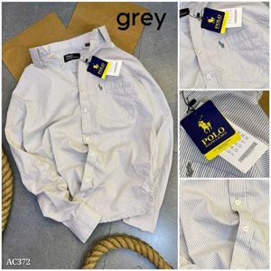 Men's Polo Striped Button-Down Shirt