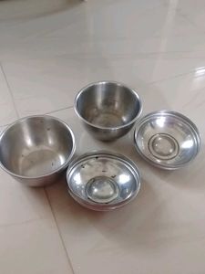 Set of 2 Stainless Steel Food Containers