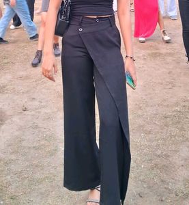 Asymmetric Korean Black Trousers ⭕