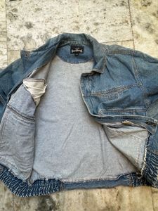 Vintage 90s Jonathan G  Zip-Up Denim Bomber J