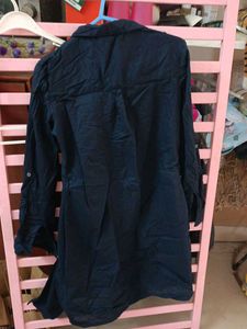 Classic Navy Button-Up dress