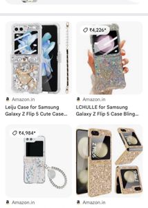 Samsung ZFlip 5 Case With Chain Charm