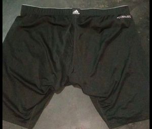 Adidas Black Shorts with Stripes