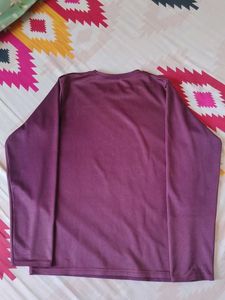 Stylish Burgundy Semi-Winter T-Shirt