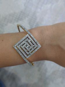 Designer Square Bangle Bracelet