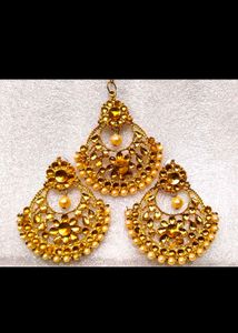 Elegant Indian Kundan Jewelry Set