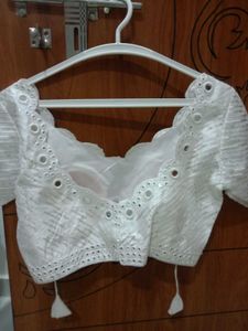 New sequence white blouse