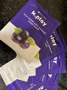 K.Play Acai Berry Sheet Mask Pack