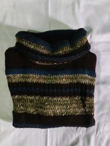 Cozy Striped High neck Sweater