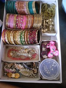 Bangle Set and some dollers,chains,craftitems