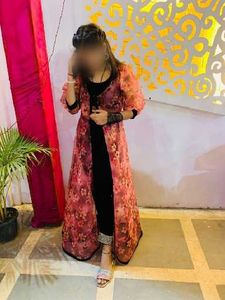 Elegant Floral Print shrug and choli with Palazzo