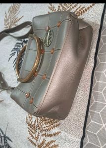 Elegant Taupe Dual handle &amp; sling bag