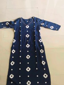 Stylish Blue Printed Kurta