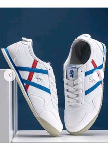 Red Tape White Sneakers (Onitsuka Dupes)
