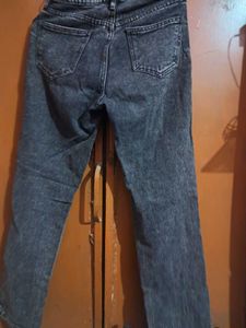 Gray Washed Denim Jeans