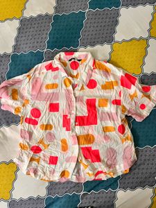 Patterned Short Sleeve Shirt